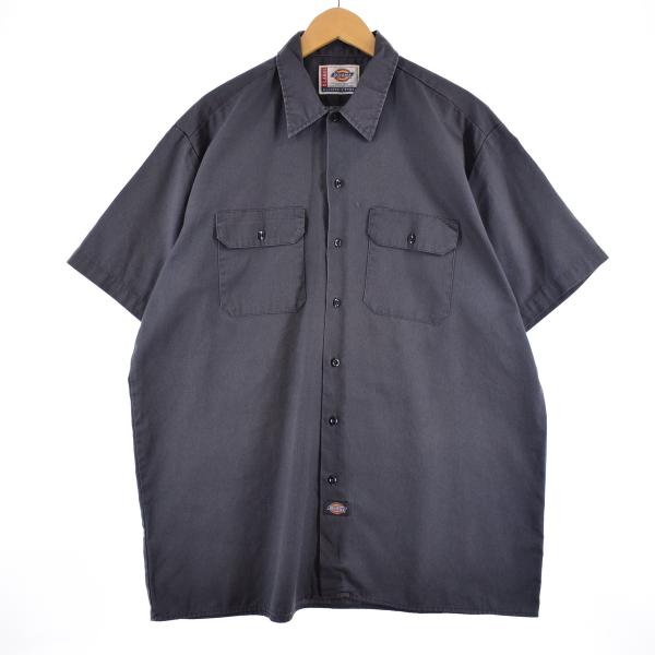 古着 ディッキーズ Dickies 半袖 ワークシャツ メンズXXL /eaa332928 【LP2...