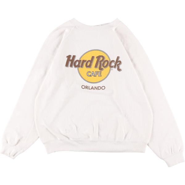 古着 80年代 ヘインズ HARD ROCK CAFE ハードロックカフェ プリントスウェットシャツ...