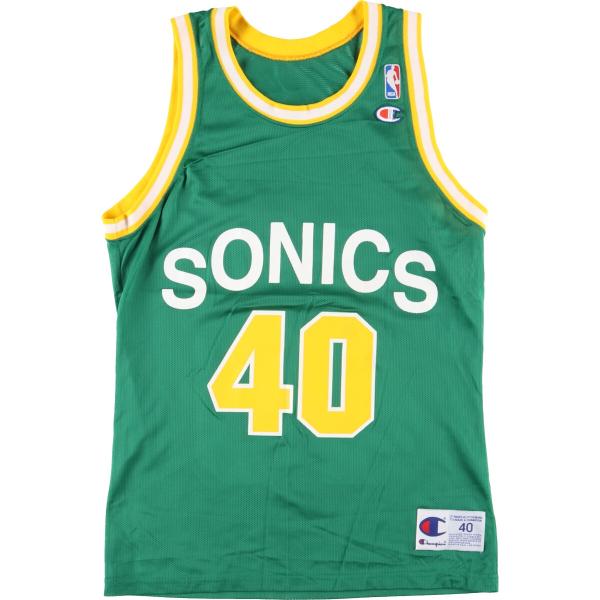 古着 Champion NBA SEATTLE SUPERSONICS シアトルスーパーソニックス ...