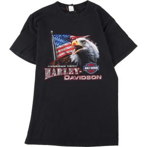 古着 ハーレーダビッドソン Harley-Davidson モーターサイクル バイクTシャツ USA製 メンズS /eaa338197