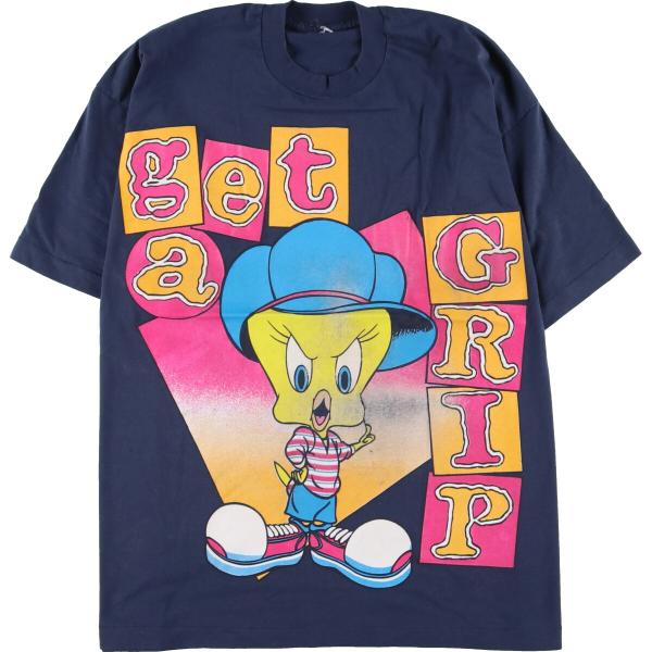 古着 90年代 ルーニーテューンズ トゥイーティー キャラクタープリントTシャツ メンズXL ヴィン...