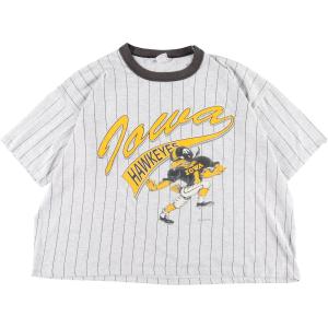 古着 90年代 チャンピオン Champion アイオワ大学 Hawkeyes ホークアイズ カレッジTシャツ USA製 メンズXXL ヴィンテージ /eaa350077