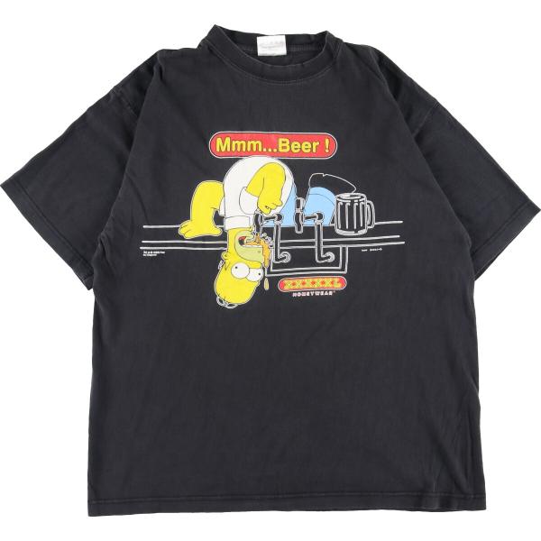 古着 00年代 UNKNOWN THE SIMPSONS シンプソンズ キャラクタープリントTシャツ...