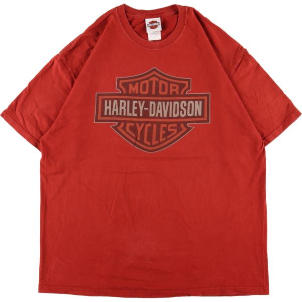 古着 ヘインズ Hanes Harley-Davidson ハーレーダビッドソン 両面プリント モー...