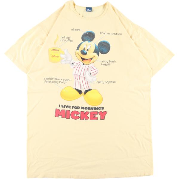 古着 ディズニー Disney MICKEY MOUSE ミッキーマウス キャラクタープリントTシャ...