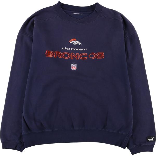 古着 プーマ PUMA NFL DENVER BRONCOS デンバーブロンコス スウェットシャツ ...