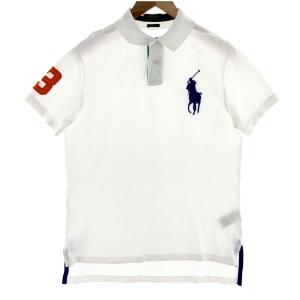 古着 ラルフローレン Ralph Lauren POLO RALPH LAUREN CUSTOM FIT ビッグポニー 半袖 ポロシャツ メンズM /eaa381494｜jamtrading1