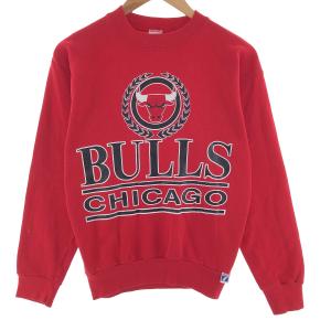 古着 ~90年代 LOGO7 NBA CHICAGOBULLS シカゴブルズ プリントスウェットシャ...