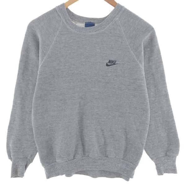 古着 80年代 ナイキ NIKE 紺タグ ワンポイントロゴスウェットシャツ トレーナー USA製 メ...