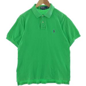 古着 ラルフローレン Ralph Lauren POLO by Ralph Lauren CUSTOM FIT 半袖 ポロシャツ メンズL /eaa400370｜jamtrading1