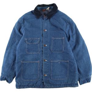 古着 80年代 ラングラー Wrangler BIG BEN ビッグベン デニムカバーオール USA製 メンズL ヴィンテージ /eaa408759｜jamtrading1