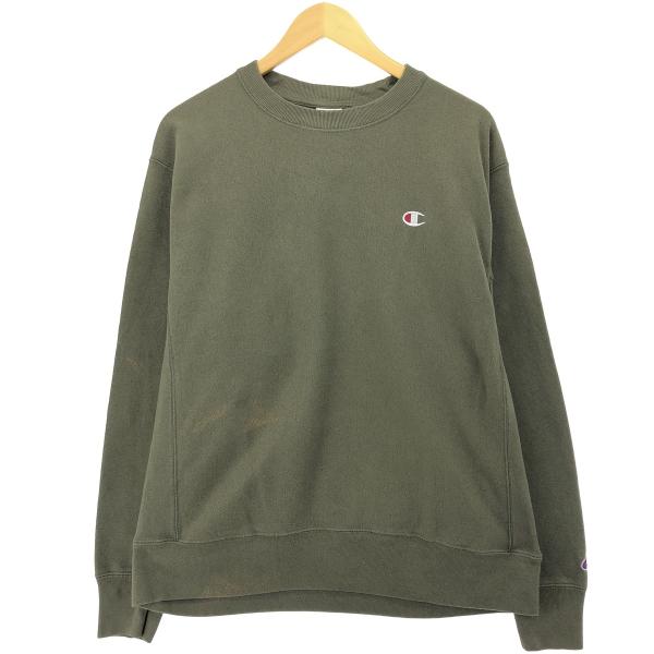 古着 チャンピオン Champion リバースウィーブ 復刻 単色タグ ワンポイントロゴスウェットシ...
