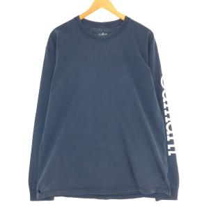 古着 カーハート Carhartt ロングTシャツ ロンT メンズL バックプリント /eaa411565