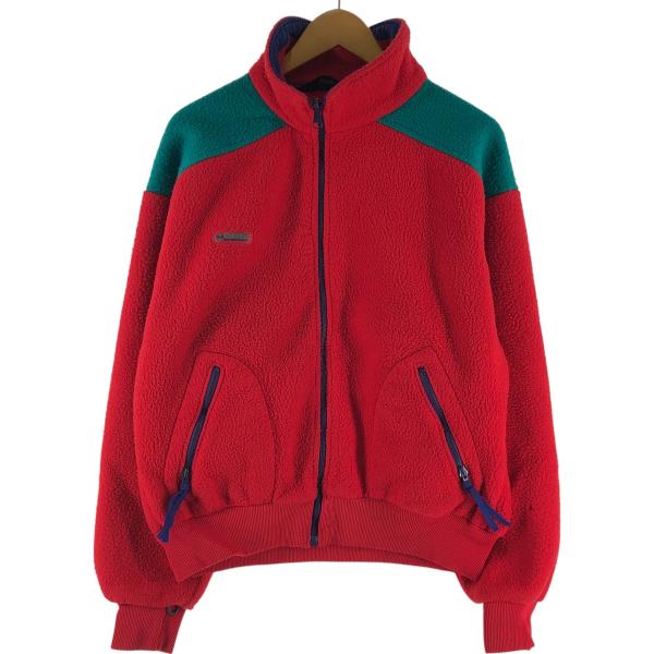 古着 80年代 コロンビア Columbia 紺タグ フリースジャケット USA製 メンズL相当 ヴ...