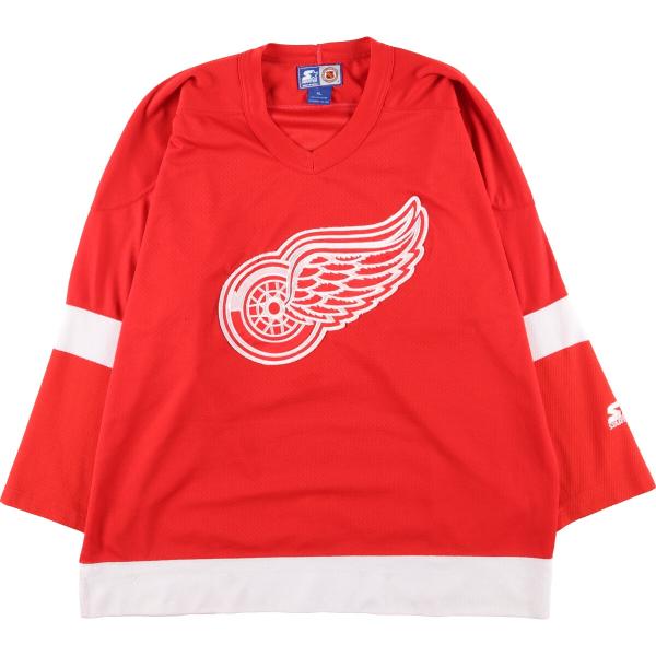 古着 90年代 スターター Starter NHL DETROIT RED WINGS デトロイトレ...