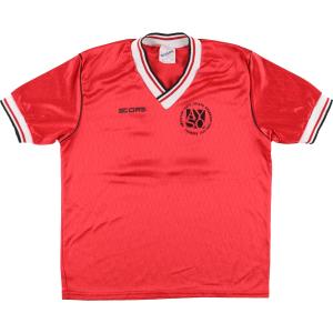 RKM 　サッカー　ユニフォーム　古着　90s ゲームシャツ 古着 90年代 SCORE Vネック サッカーユニフォーム ゲームシャツ USA製