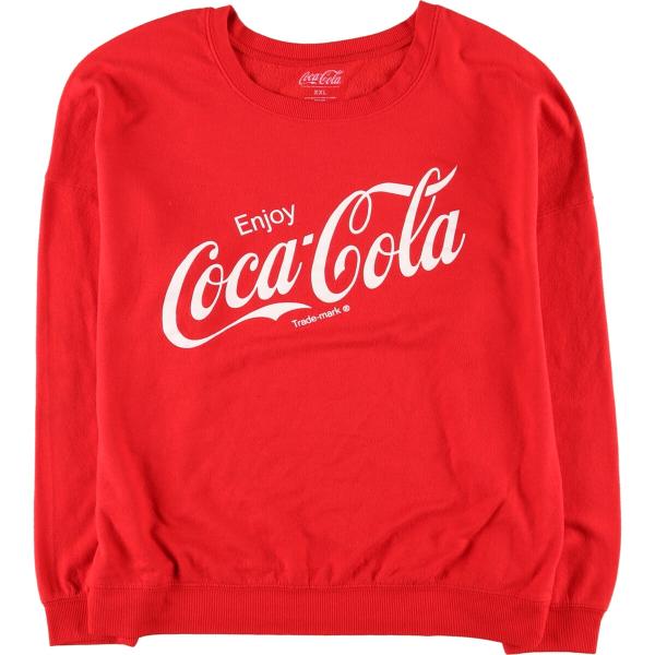 古着 コカコーラ COCA COLA アドバタイジング スウェットシャツ トレーナー レディースXX...