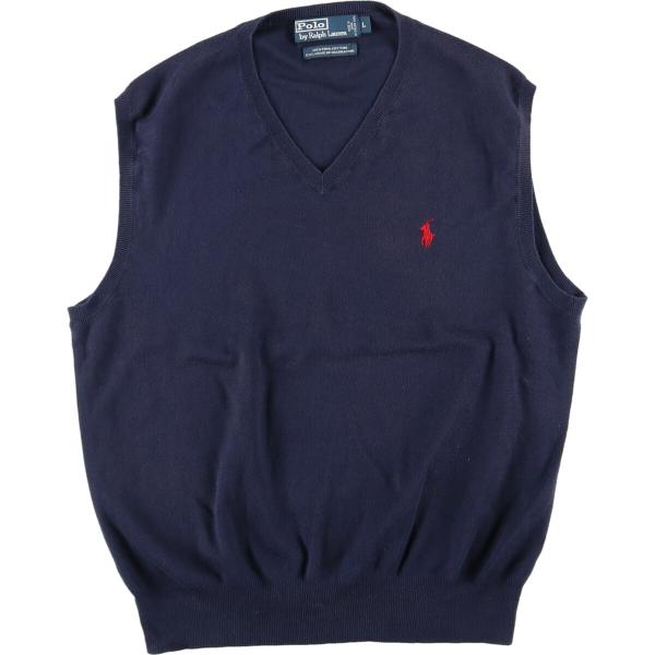 古着 ラルフローレン Ralph Lauren POLO by Ralph Lauren Vネック ...