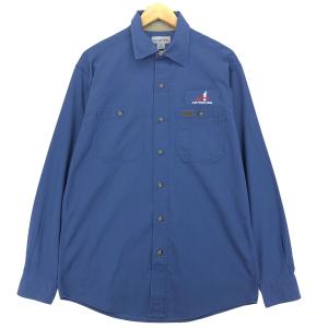 古着 カーハート Carhartt 長袖 ワークシャツ メンズM /eaa424225