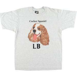 古着 90年代 スクリーンスターズ 犬柄 半袖 アニマルTシャツ USA製 メンズL ヴィンテージ /eaa425170｜jamtrading1