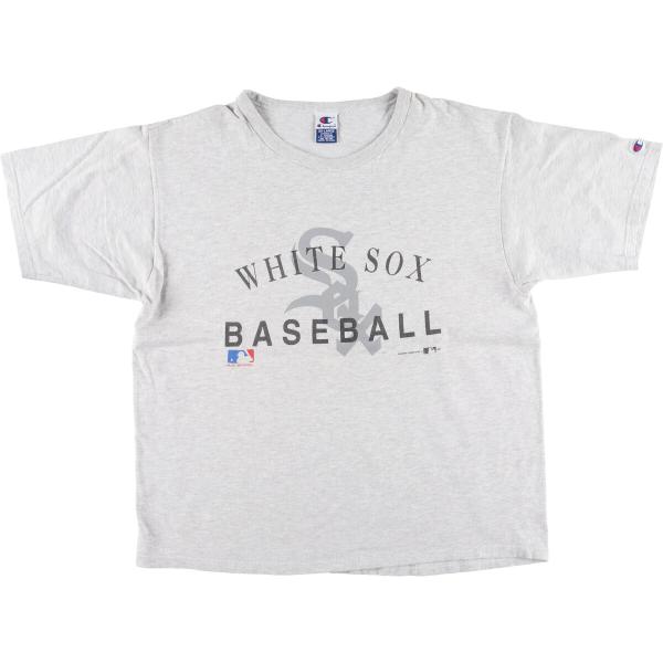 古着 90年代 チャンピオン MLB シカゴホワイトソックス プリントTシャツ メンズXXL ヴィン...