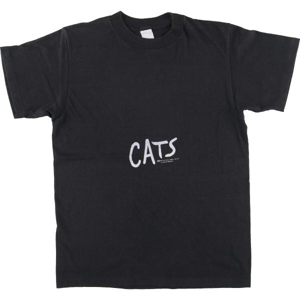 古着 80年代 アンビル Anvil CATS キャッツ 両面プリント プリントTシャツ USA製 ...