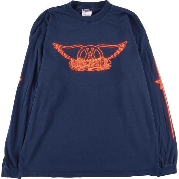 古着 OPTIMA AEROSMITH エアロスミス ロンT バンドTシャツ バンT メンズXL /...