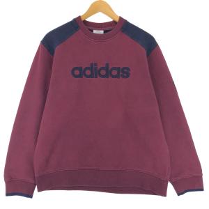 古着 00年代 アディダス adidas ロゴスウェットシャツ トレーナー メンズS /eaa426327｜jamtrading1