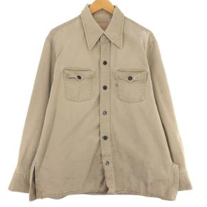 古着 70年代 リーバイス Levi's ビッグE BIG E 長袖 ボックスシャツ ワークシャツ メンズXL ヴィンテージ /eaa426603