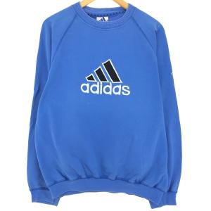 古着 90年代 アディダス adidas ロゴスウェットシャツ トレーナー メンズL ヴィンテージ /eaa427044｜jamtrading1