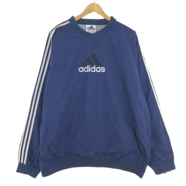 古着 90年代 アディダス adidas Vネック ナイロンプルオーバー メンズXXL ヴィンテージ...