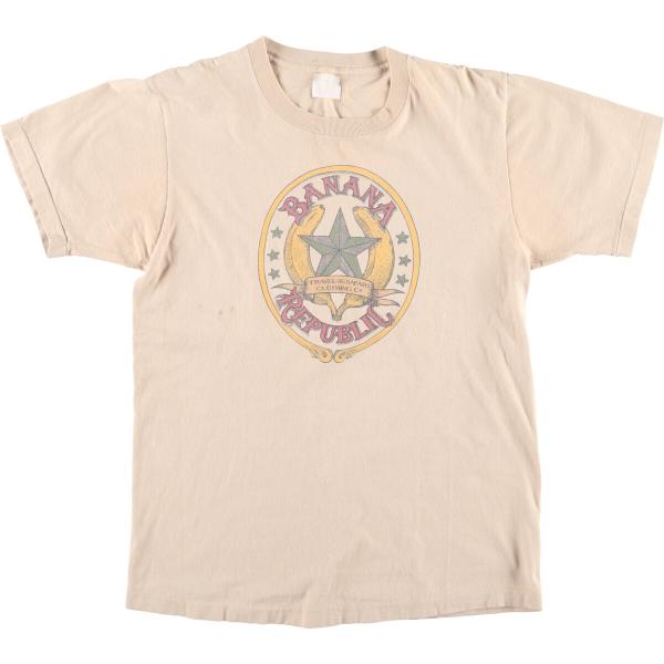 古着 90年代 バナナリパブリック BANANA REPUBLIC 半袖 プリントTシャツ メンズS...