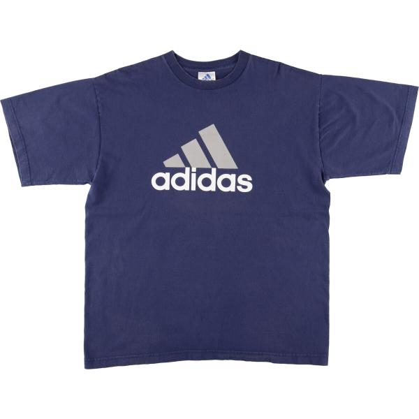 古着 90年代~ アディダス adidas ロゴプリントTシャツ メンズL ヴィンテージ /eaa4...