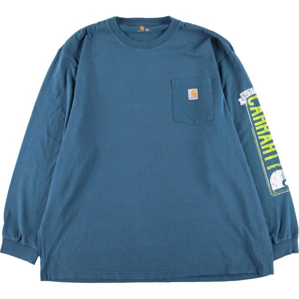 古着 ビッグサイズ カーハート Carhartt ORIGINAL FIT ロングTシャツ ロンT ...