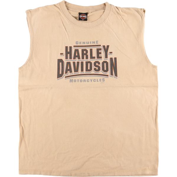 古着 00年代 ハーレーダビッドソン Harley-Davidson ノースリーブ モーターサイクル...