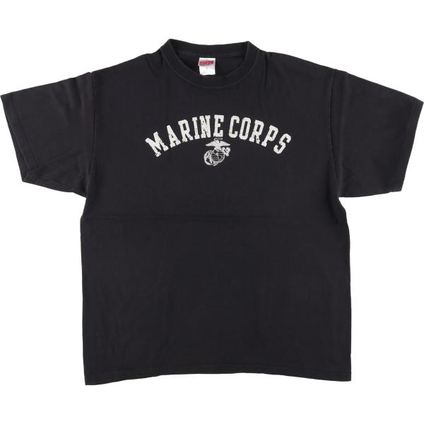 古着 00年代 ソフィ― SOFFE MARINE CORPS アメリカ海兵隊 ミリタリープリントT...