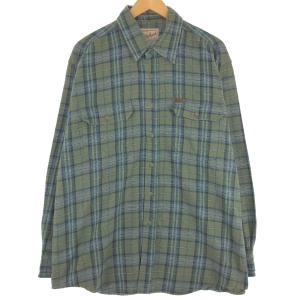 古着 00年代 ウールリッチ WOOLRICH 長袖 フランネルチェックシャツ メンズXL /eaa433962｜jamtrading1