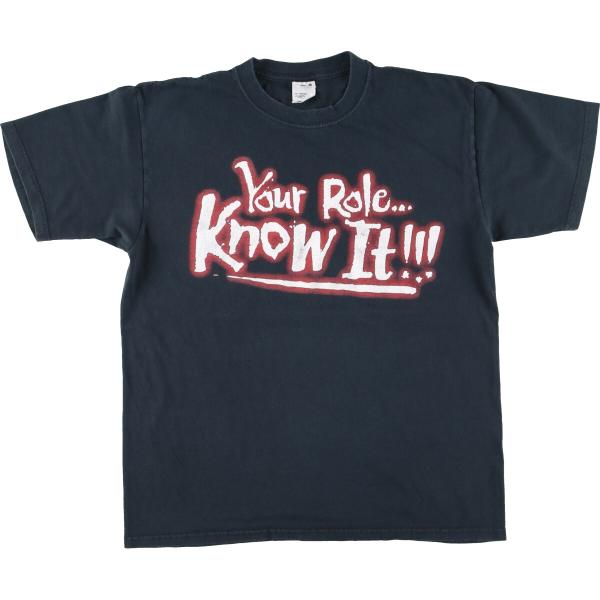 古着 00年代 anvil WWE YOUR ROLE KNOW IT YOUR MOUTH SHU...