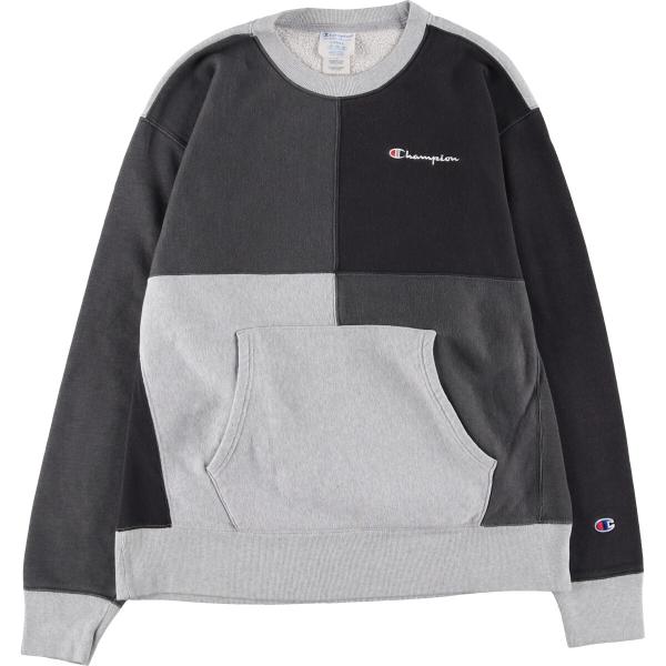 古着 チャンピオン Champion リバースウィーブ クレイジーパターン ロゴスウェットシャツ ト...