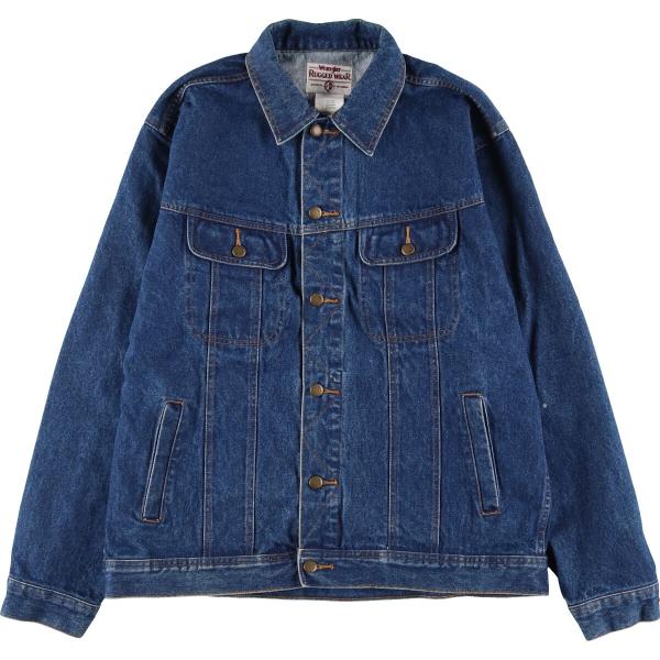 古着 ラングラー Wrangler RUGGED WEAR デニムジャケット Gジャン メンズL /...