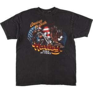 古着 90年代 ハーレーダビッドソン Harley-Davidson モーターサイクル バイクTシャツ メンズL ヴィンテージ /eaa440534｜jamtrading1