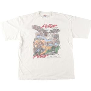 古着 90年代 SOF TEE アニマルTシャツ USA製 メンズXL ヴィンテージ /eaa440625｜jamtrading1