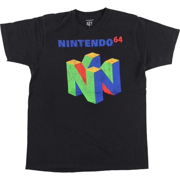 古着 NINTENDO 64 任天堂 アドバタイジングTシャツ メンズL /eaa441511