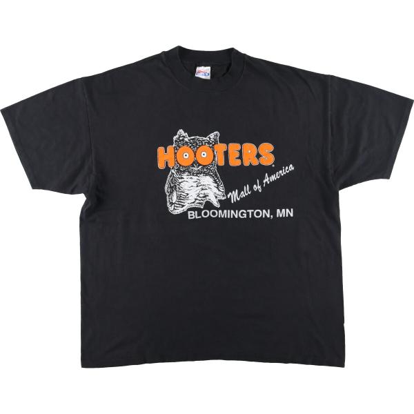 古着 90年代 ヘインズ Hanes HOOTERS フーターズ アドバタイジングTシャツ USA製...