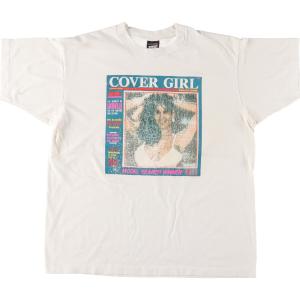 古着 90年代 スクリーンスターズ SCREEN STARS COVER GIRL MAGAZINE プリントTシャツ USA製 メンズXL ヴィンテージ /eaa442863｜jamtrading1