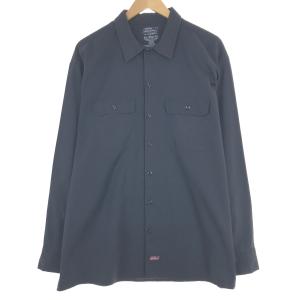 古着 ディッキーズ Dickies 長袖 ワークシャツ メンズXL /eaa444796｜jamtrading1