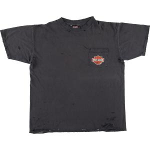 古着 雰囲気系 90年代 ハーレーダビッドソン Harley-Davidson モーターサイクル バイクTシャツ USA製 メンズXL ヴィンテージ /eaa445264｜jamtrading1