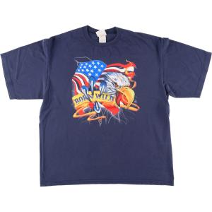 古着 TEE JAYS 鷲柄 イーグル柄 アニマルTシャツ USA製 メンズXL /eaa445970｜jamtrading1