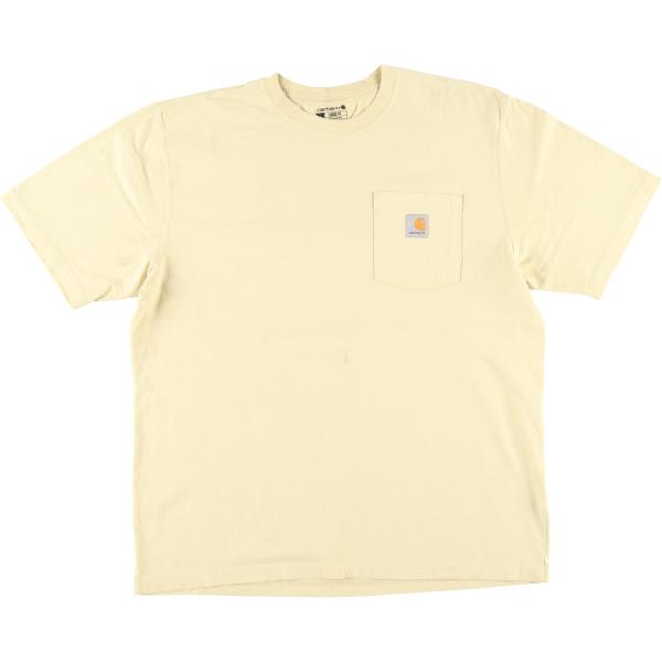 古着 カーハート Carhartt Loose Fit 半袖 ワンポイントロゴポケットTシャツ メン...