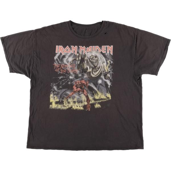 古着 ヘインズ Hanes IRON MAIDEN アイアンメイデン バンドTシャツ バンT メンズ...